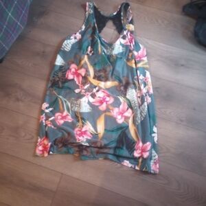 Floral Sleeveless Intimate Lace Nighty